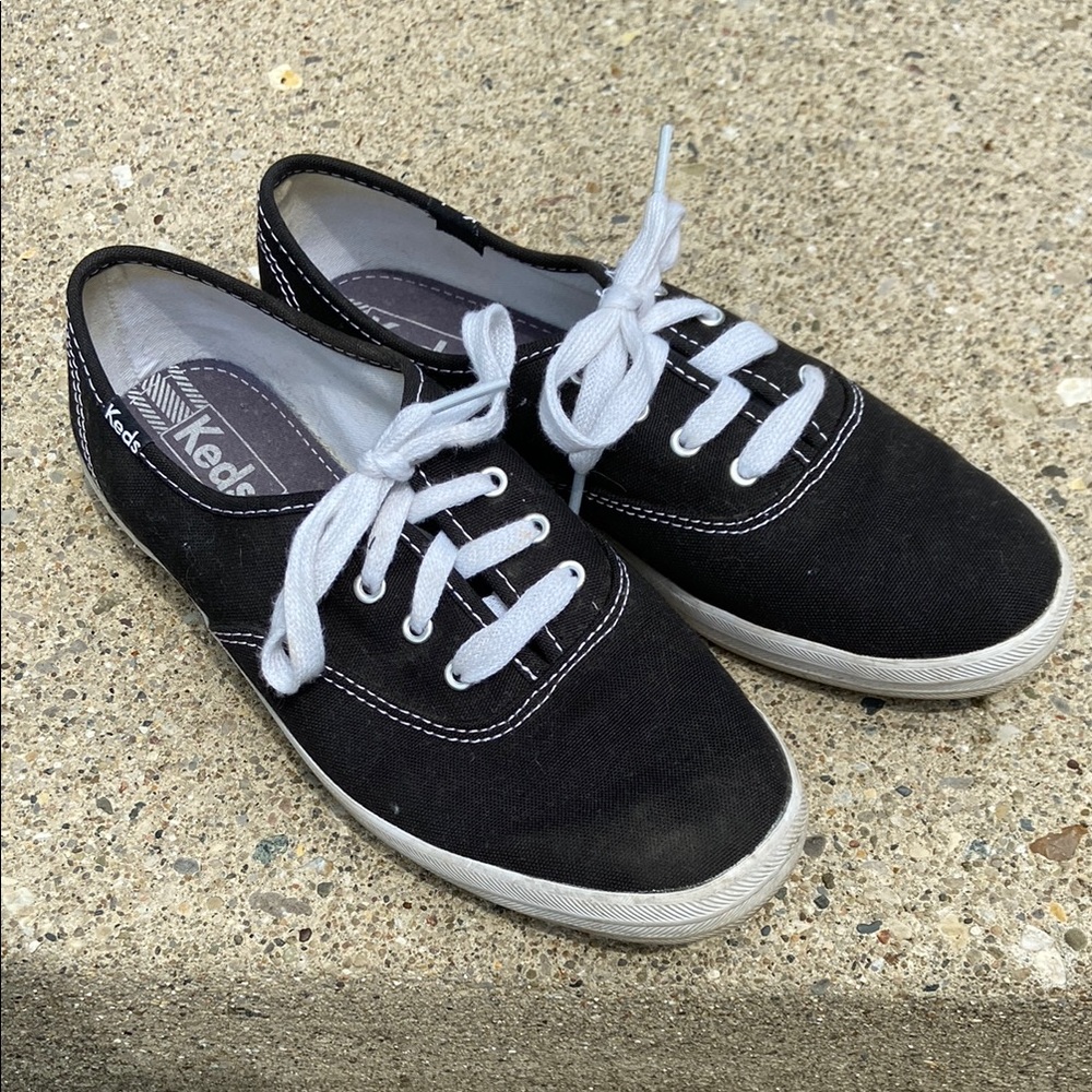 Keds Black Sneakers with White Accents